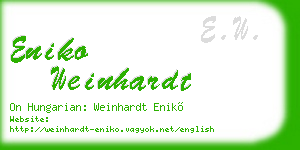 eniko weinhardt business card